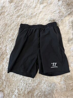 Warrior Performance Black Athletic Shorts for Men